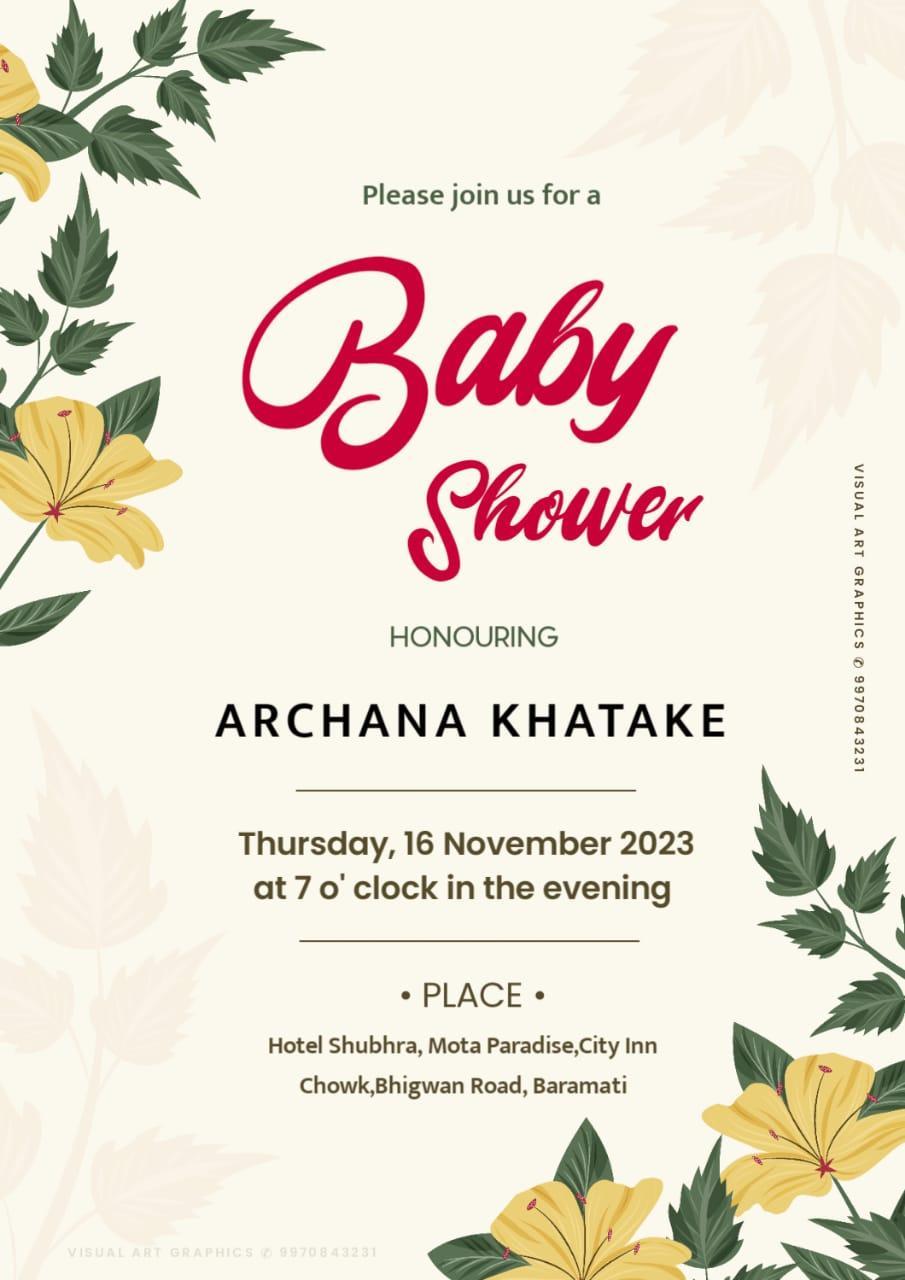 Baby Shower design in English PLP File