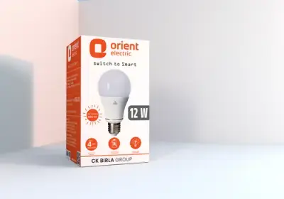 Electric LED Bulb Product Mockup Photoshop PSD File