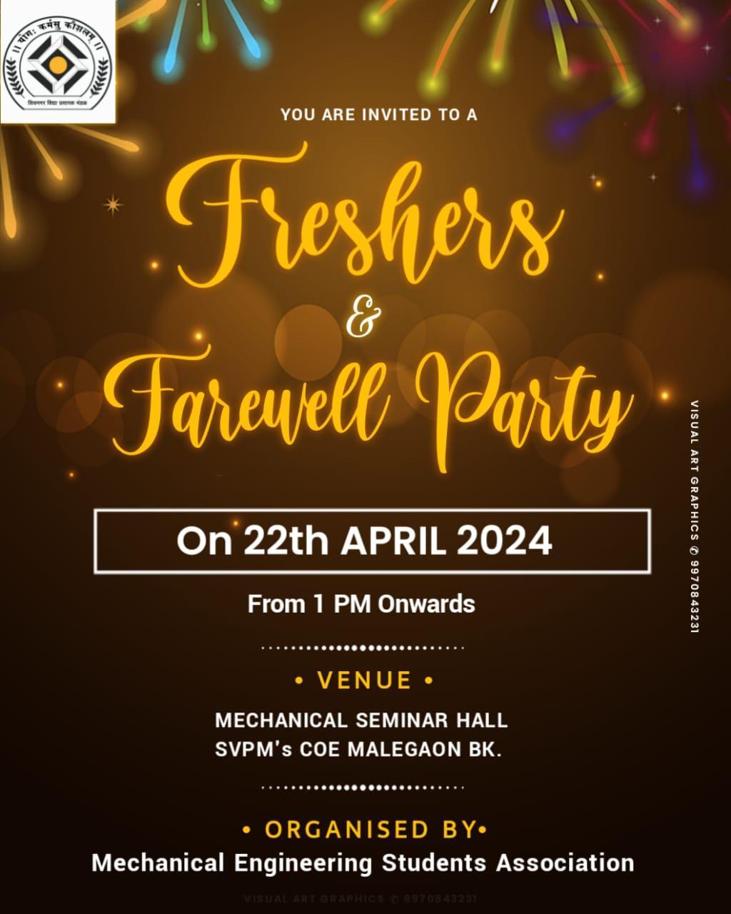 Freshers & Farewell Party Design PLP File
