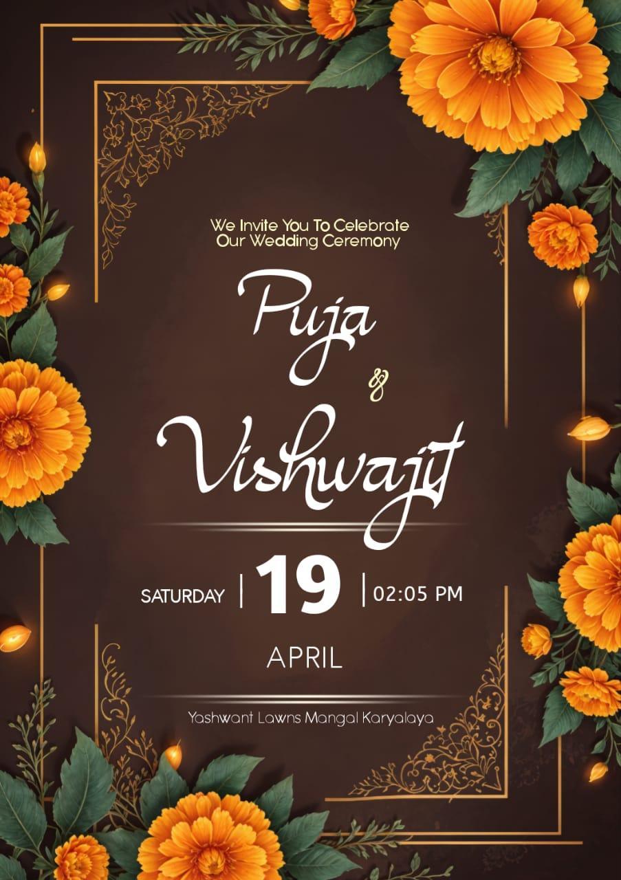 English Premium Wedding Card Designs 2025