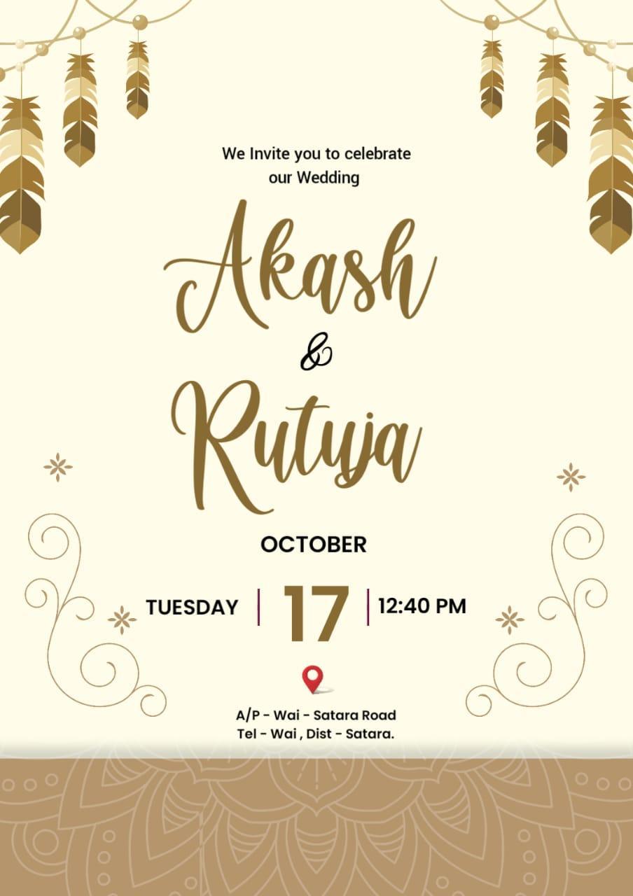 Premium Wedding English Invitation PLP File