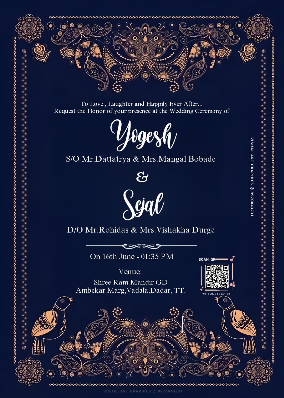 English Wedding Invitation Card PLP File 2025