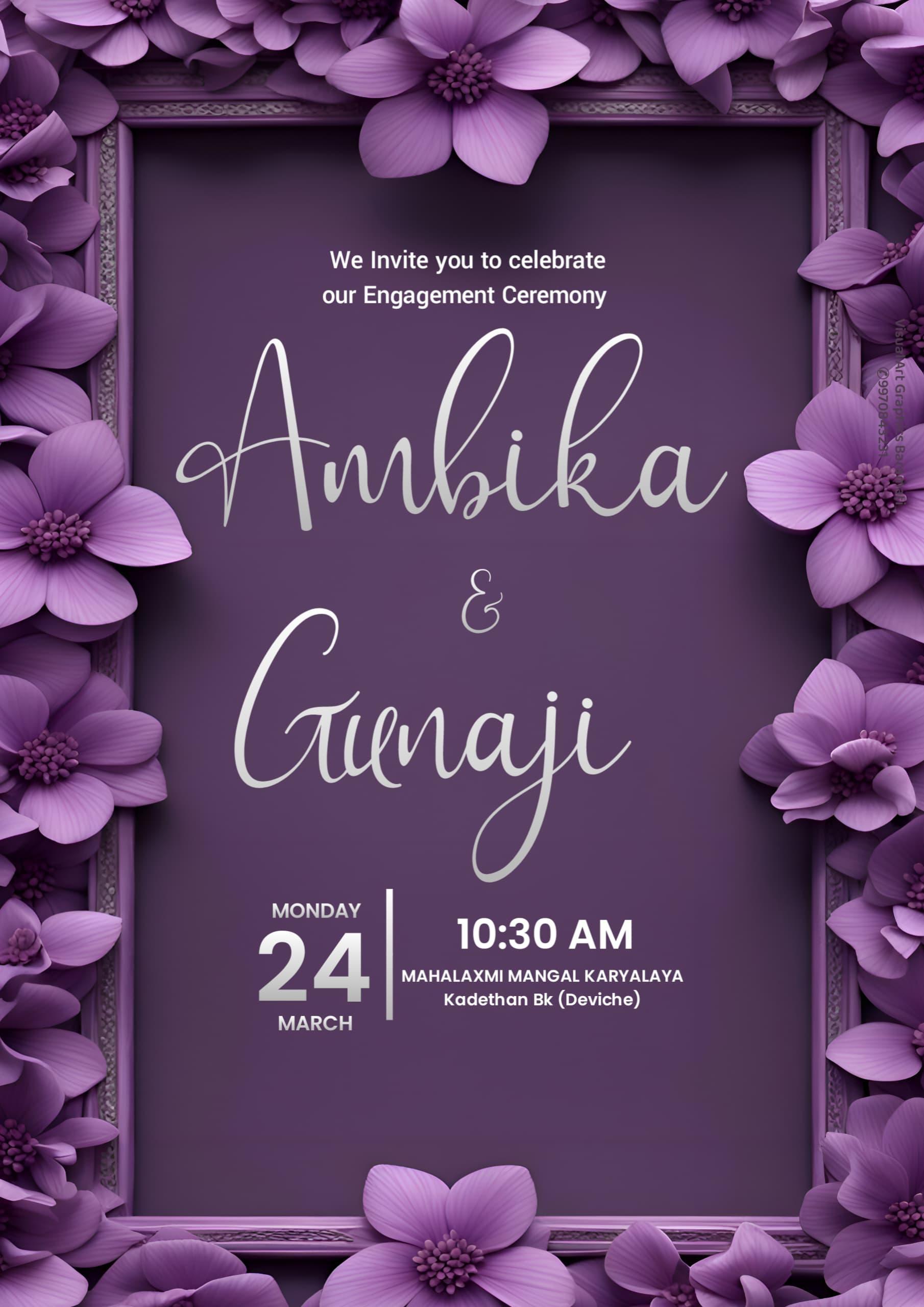 English Wedding Invitation PLP File