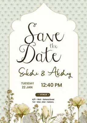 Classic English Wedding Invitation PLP File