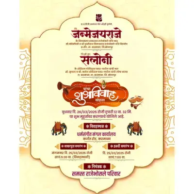 Pattern Shape Marathi Lagna Patrika PLP File 2025